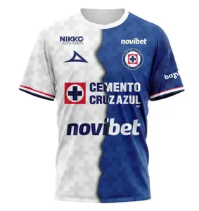 Personalized LIGA MX Cruz Azul T-Shirt 2026–2027 Home Away Mix Design | Custom Soccer Fan Shirt