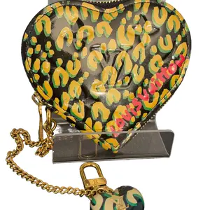 Pre-owned Louis Vuitton patent leather Small Leather Goods Limited Edition Stephen Sprouse Coin Pouch