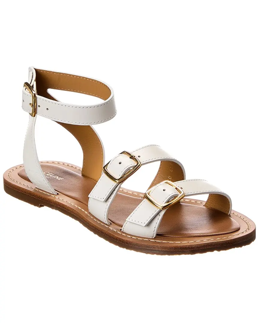 CELINE Lympia Leather Sandal