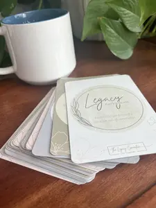 Conversation Cards - Legacy Reflections, Prompts for meaningful connection through conversation. Great gift, Stocking stuffer, Family connection, journal prompts, grandparents,  holiday conversations, memories, legacy,