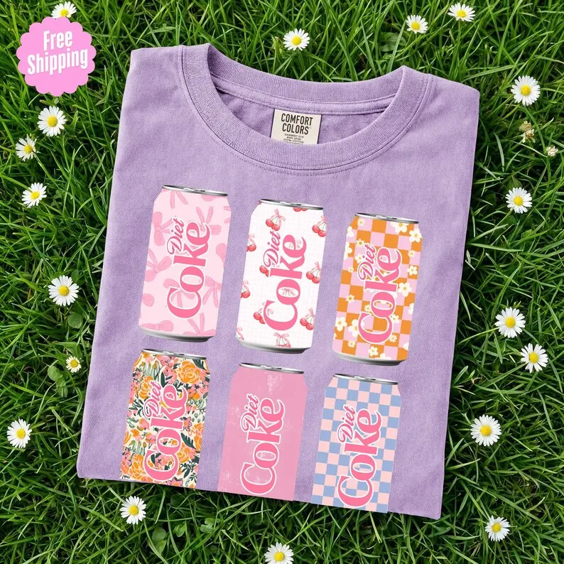 Comfort Colors Diet Coke Lover Shirt, Pass Me A Fridge Cig Tee, Funny Soda Graphic T-Shirt, Retro Soft Drink Lover Shirt, Trendy Humor Tee