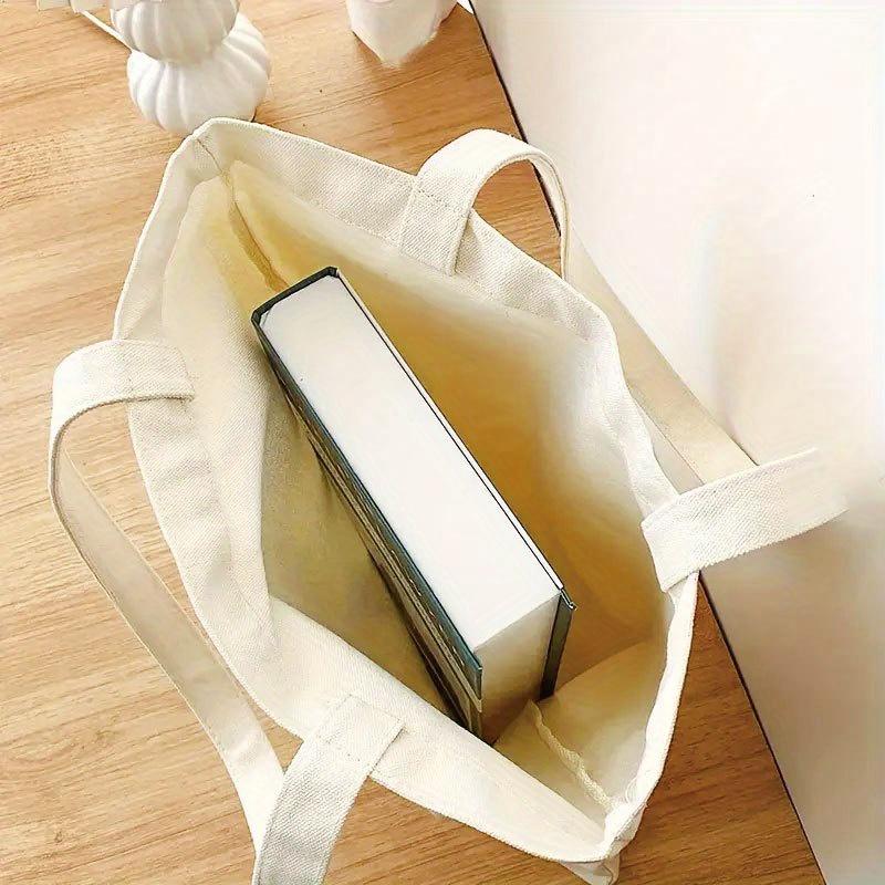 Large Capacity Shoulder Canvas Bag | Perfect for Commuting, School, Shopping & Beach ️Durable & Casual Handbag for Daily Life | Must-Have Travel Accessory