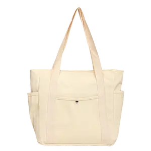 【Local Delivery】Maxoner Extra Large Canvas Tote Bag Durable Work Commuting Student Book Bag Wear Resistant Everyday Shoulder Bag Ideal for Students Commuters