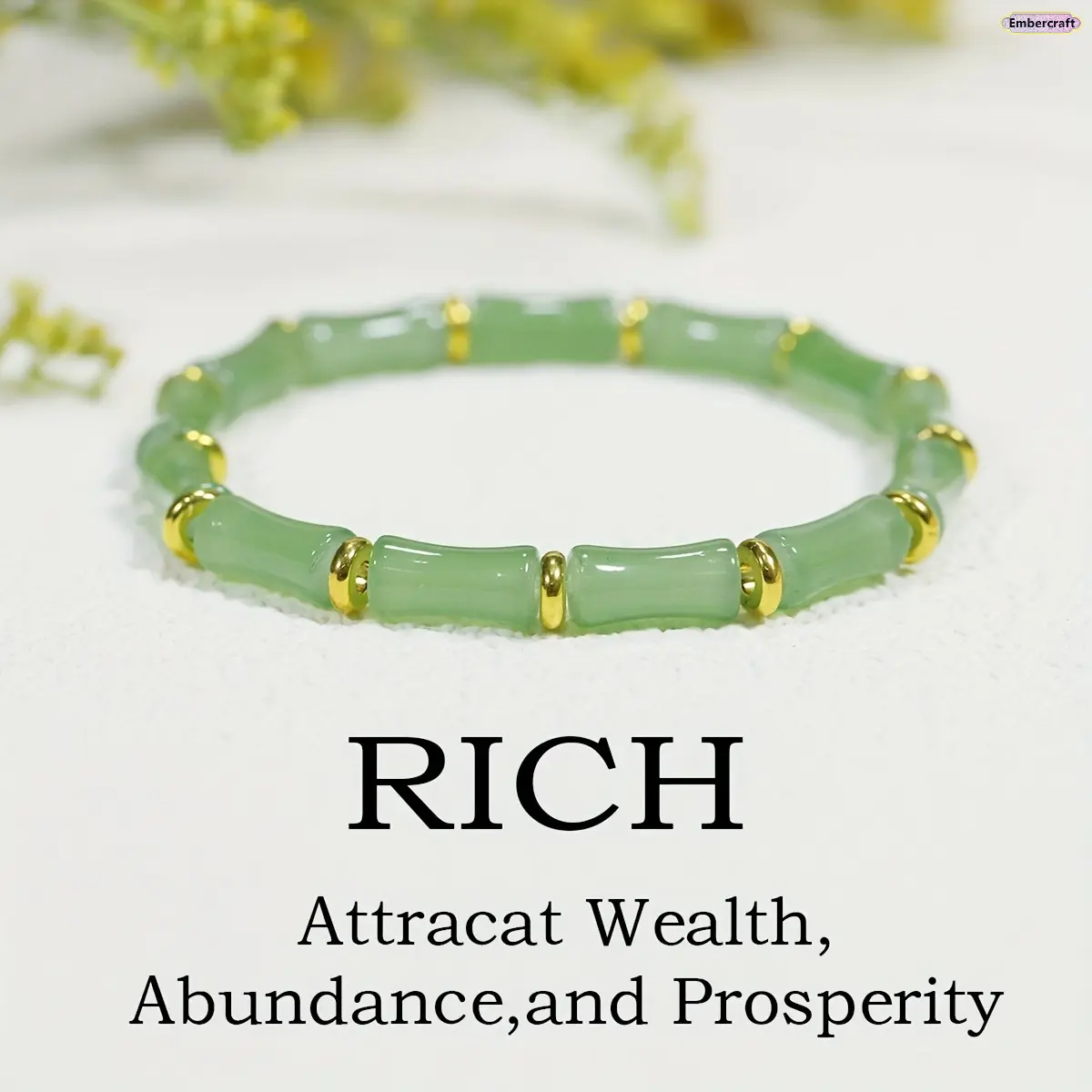 Women's Adjustable Chinese-Style Lucky Bamboo Knot Beaded Bracelets for Women, Crystal Feng Shui Charm, Lunar New Year Gift, Daily Wear Fashion Costume Jewelry Accessory, Beaded Bracelets Women
