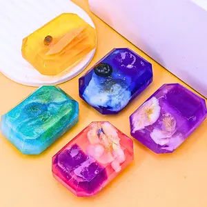 Handcrafted Crystal Soap, Energizing Plant Essential Oils, Natural Crystals for Ultimate Skin Nourishment, Delightful Fragrance