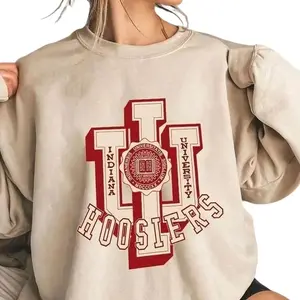Vintage Indiana University Hoosiers Sweatshirt, Retro College Pullover 2