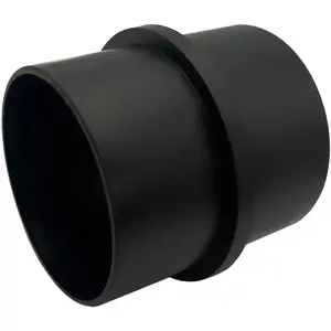 Car Air Ducting Connector Straight Air Heater Duct Joiner Connector Pipe 3'' 75mm OD Black 1PCS