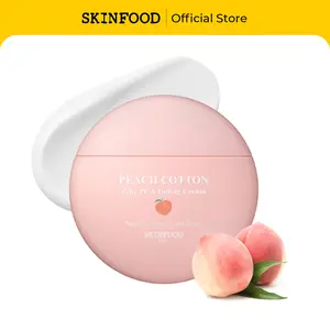 [SKINFOOD Official] Peach Cotton Zinc PCA Tone Up Cream | Korean Tinted Moisturizer for Face and Body, Dewy and Matte Skin Tint, Skin Care Makeup for Color Correcting, Sheer Cover, Blurring, 1.69 fl. oz.