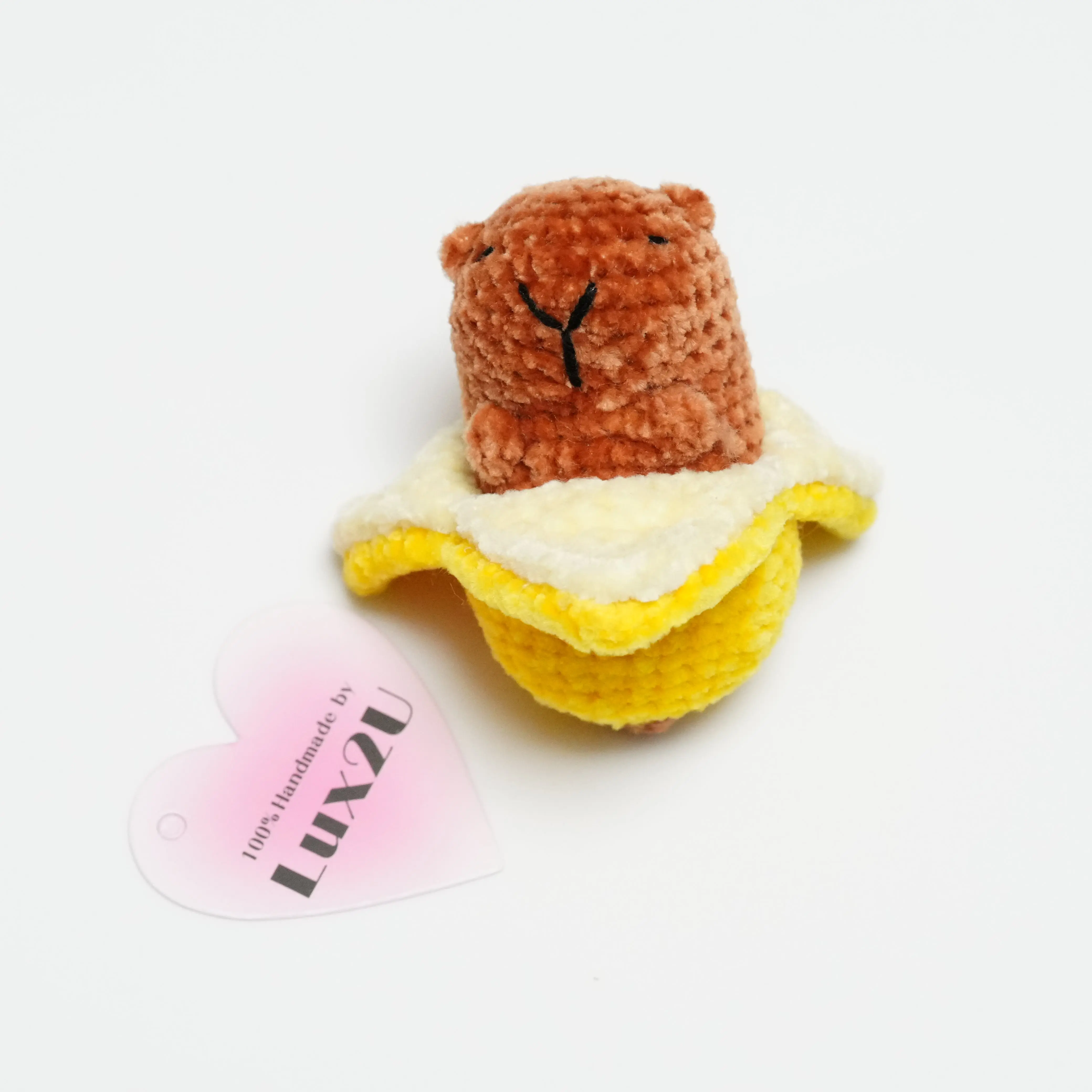 Handmade Crochet Capybara in Banana