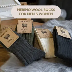 Wool for Socks Women's and Men's Perfect for Spring Hiking, Trekking Great Gift Idea