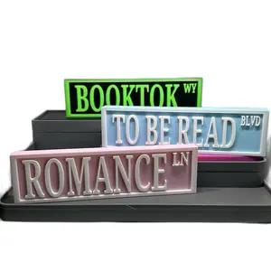 Library Street Sign, Bookshelf Library Sign, Book Nook decor, 3D Bookshelf Accessories, Book Lovers Gifts, Library Decor, Reading Nook, Gifts for Book Lovers Women or Men