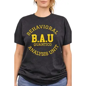 BAU Quantico Shirt, Behavioral Analysis Unit Tee, Criminal Minds T-Shirt, FBI Aesthetic Varsity Graphic Tee