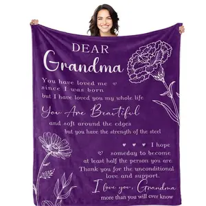 Grandma Gifts Blanket 50" X 60", Gifts For Grandma, Grandma Birthday Gifts, Great Grandma Gifts, Birthday Gifts For Grandma, Gigi Gifts For Grandma, Nana Gifts, Grandmother Gifts Throw