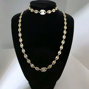 Oro Laminado 14k Set - Elegant Gold-Plated Jewelry Collection for Women