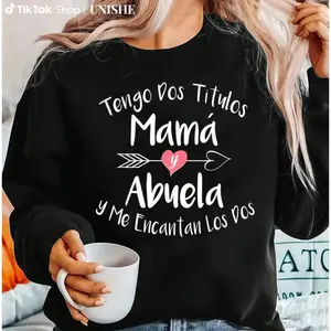 Tengo Dos Titulos Spanish Long Sleeve Sweatshirt – Unisex Cotton Mom & Grandma Top