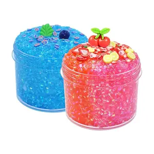 70ml/2.37oz New Slime Crystal Fruits Bullhead Gel Coconut Fruit Pulp Soft Clay Fruit Slices