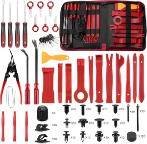 330PCS Trim Removal Tool Kit, Car Panel Dashboard Radio Removal Tools, Plastic Pry Set with Clip Pliers Fastener Remover & Storage Bag