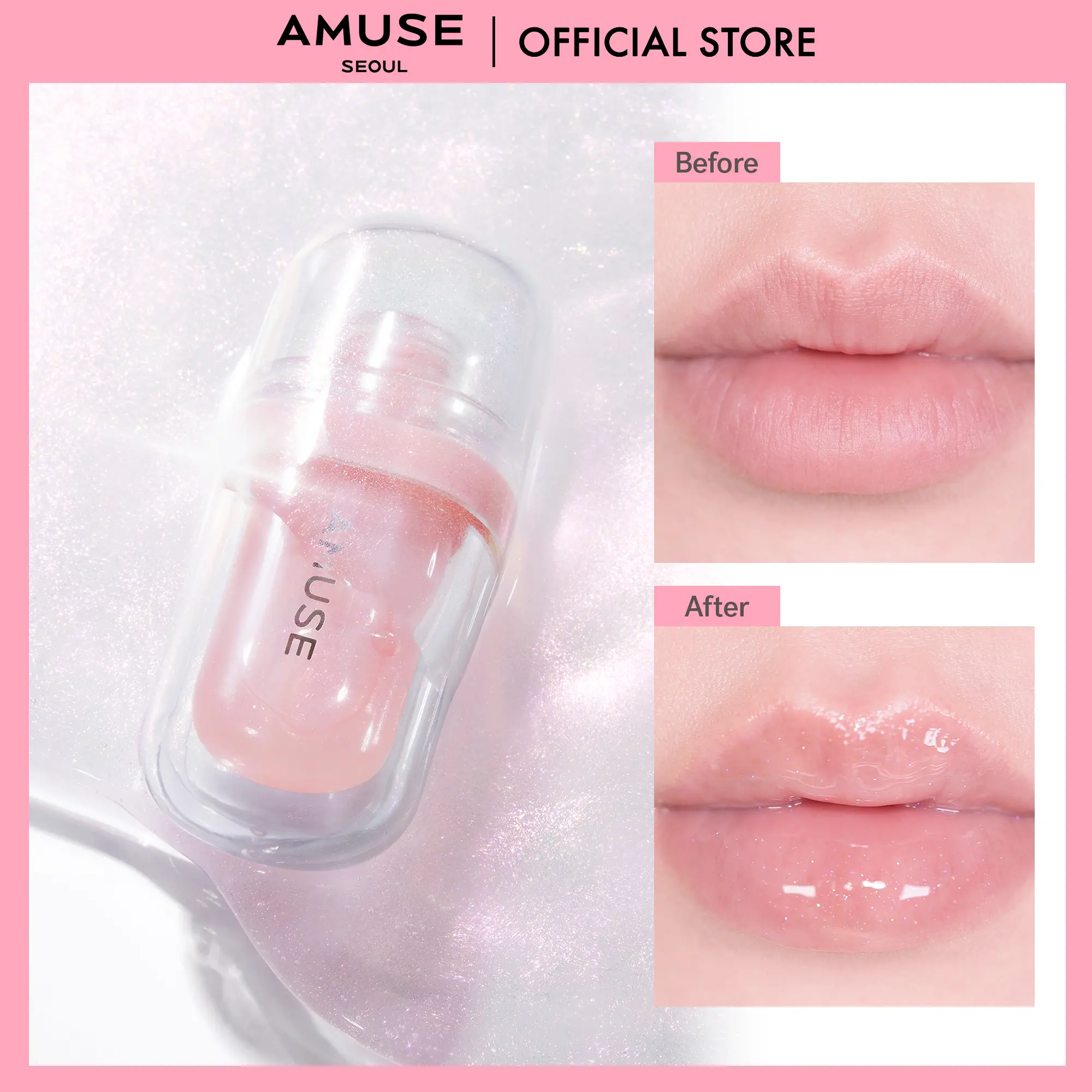 [AMUSE Seoul Official] LIP FULLER BIG DIAMOND l Plumping, Glossy, Glittery,  Lipgloss