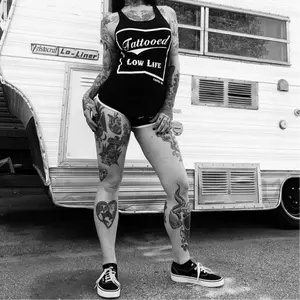Tattooed Low Life Women's Racer Back Tank