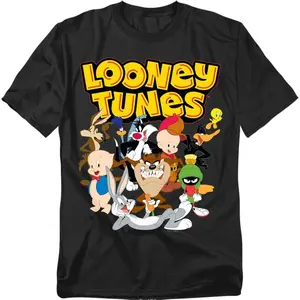 Looney Tunes Group Under Logo Unisex Adult T Shirt