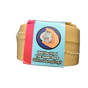 Rainbow Mystery Squishy Bun Series 3 Stress Relief Toy - Super Rare Glitter Dumpling - Bamboo Steamer Style Packaging - Viral Sensation -rms