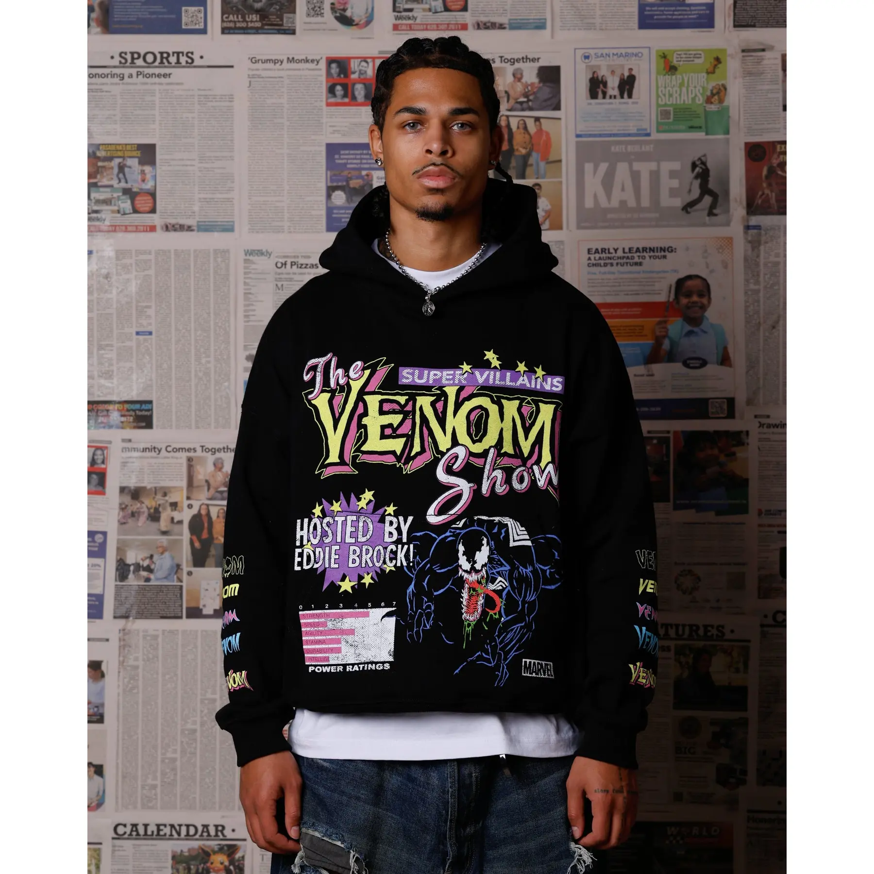 73Studio Marvel Venom The Venom Show Premium Hoodie Black 73Studio Marvel Venom The Venom Show Premium Hoodie Black
