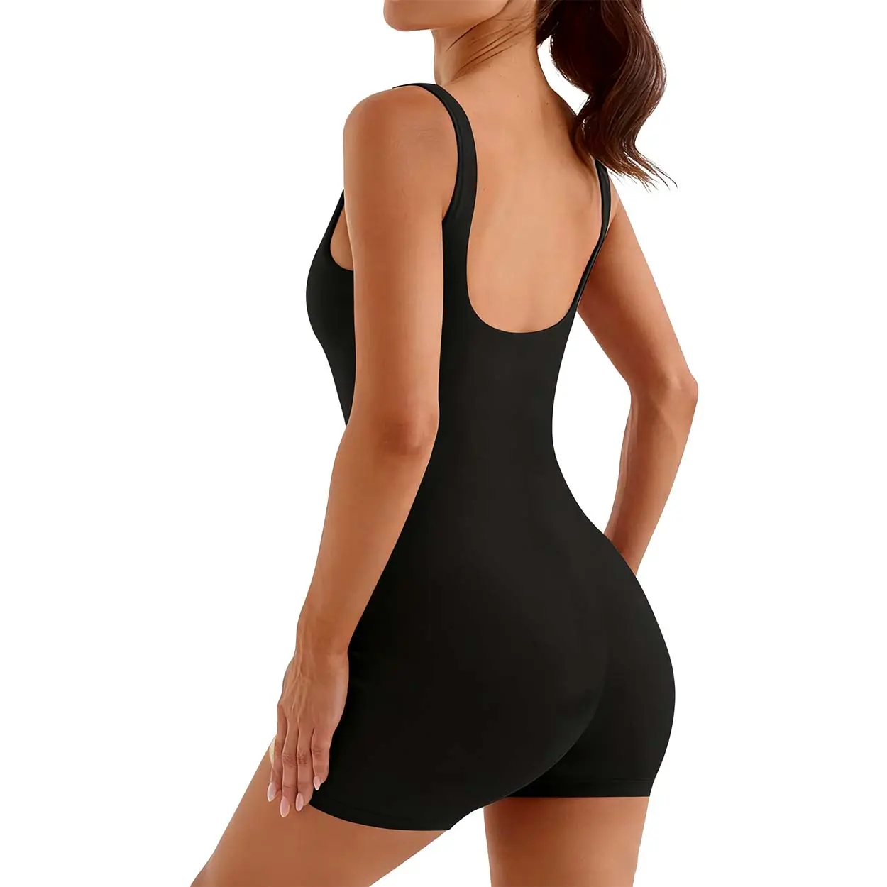 Women's Short-Sleeve Full Body 1-Piece Jumpsuit - Athletic Style  Activewear, Workout Gym Clothing, Fitness Sport Outfits for Summer Yoga -  TikTok Shop
