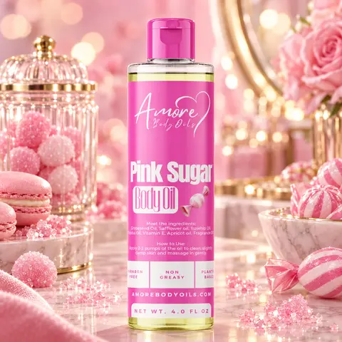 Pink Sugar - Body Oil Skin Care Oil Supple Skin Oil.
