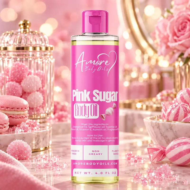 Pink Sugar - Body Oil Skin Care Oil Supple Skin Oil.