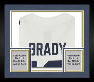 Framed Tom Brady Michigan Wolverines Autographed White Nike Game Jersey - Fanatics Authentic Certified