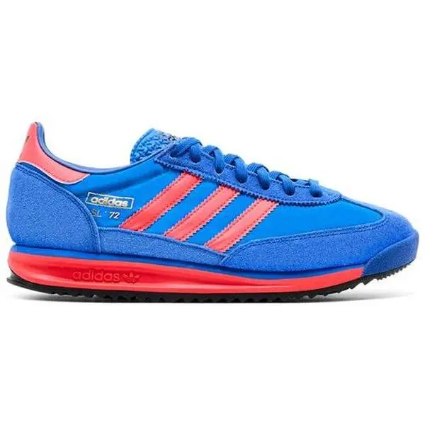 Adidas Originals Men's SL 72 RS Vintage Nylon Sneakers with Classic Stripes, Lightweight Cushioned Lace Up Design, Vintage Vibes, Breathable, Sporty, Casual Wear, Male, Three Stripes