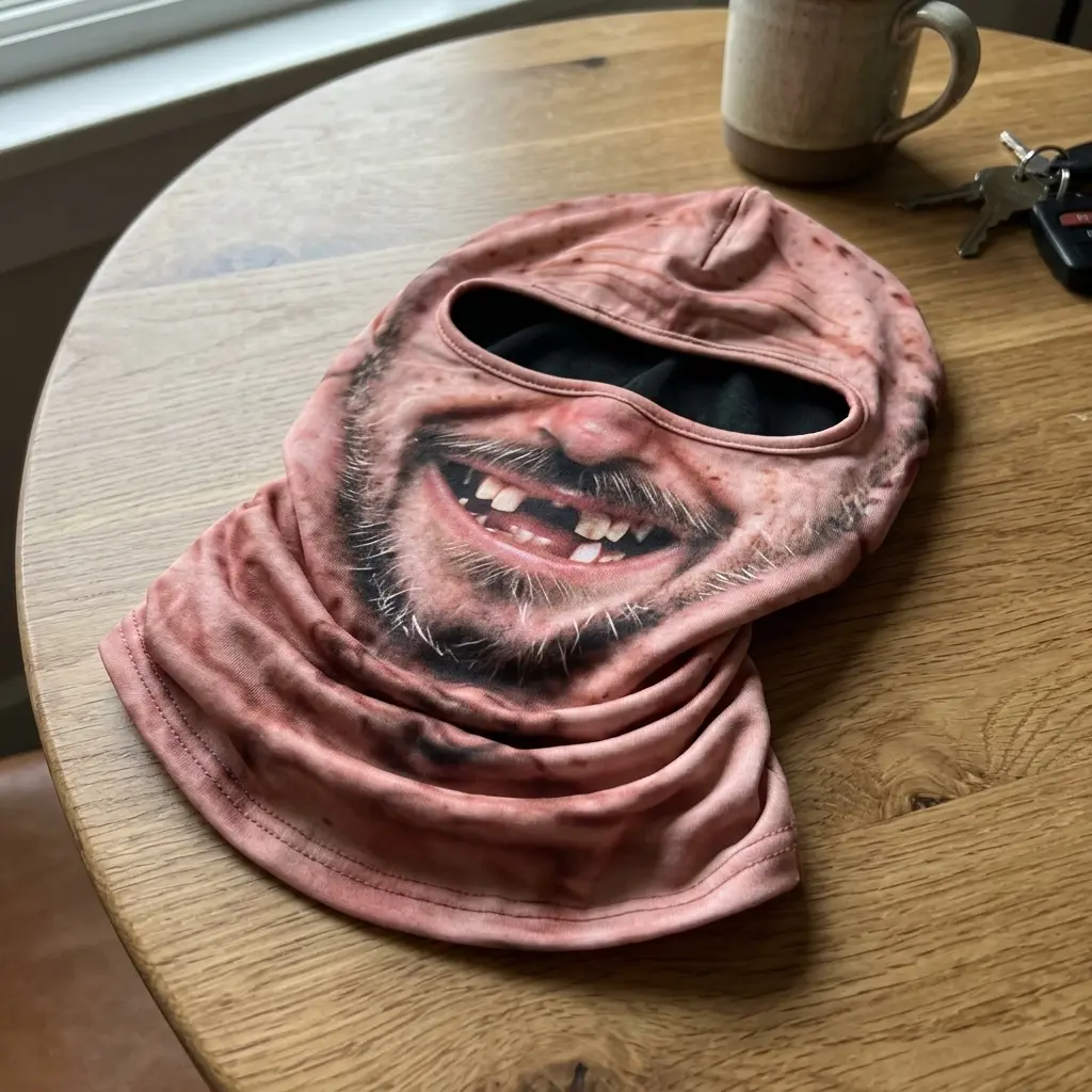 Motorcycle Funny Face Mask, Automotive Head & Face Protective Gear Cover