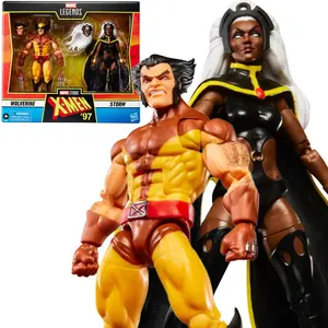Hasbro X-Men 97 Marvel Legends Wolverine and Storm 6-Inch Action Figures Collectible Toy