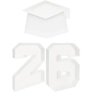 2026 Fillable Number Box with Charcuterie Board, 10 Inch Fillable Box, Graduation New Year Decoration (26 Number)