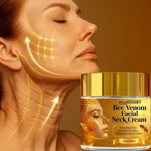 Bee Venom Face Cream 50g, Contains Collagen, Retinol, Hyaluronic Acid, Tightening Lifting Skin, Moisturizing, Fades Wrinkles, Enhances Elasticity