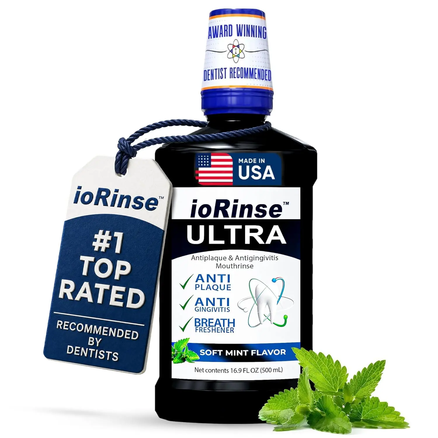 ioRinse Ultra Mouthwash is the Choice of 1,000s of Dentists as the Mouth Wash for Adults and Kids Oral Care and Hygiene. It's an Alcohol Free, Bad Breath Treatment and Gum mouthwash with Xylitol.