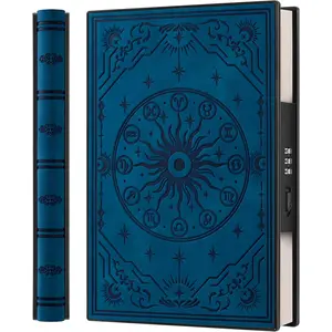 Luxury Diary with Lock - Soft Leather Journal with Password Lock, 220 Thick Pages (100gsm), Elegant Locked Notebook for Personal Writing, Peacock Blue (A5 Size)
