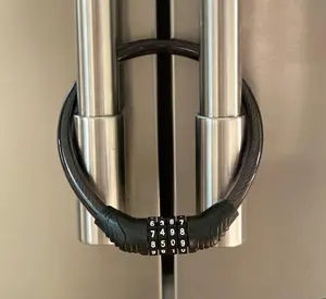 Urban August Child-Proof Fridge Lock - 4-Digit Combination Cable Lock for Cabinets, Bikes, Strollers - Perfect for Kids, Toddlers & Adults