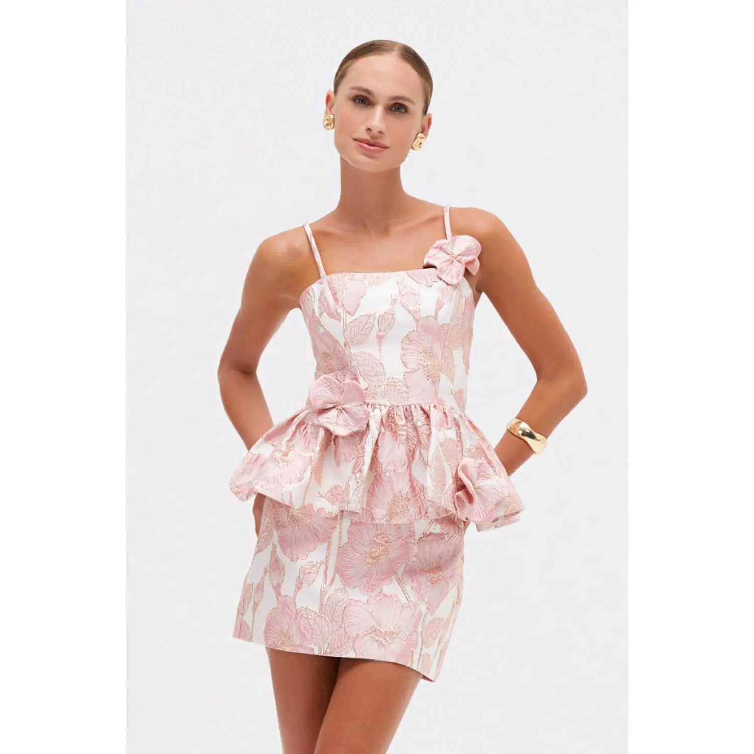 PETAL JACQUARD SKIRT