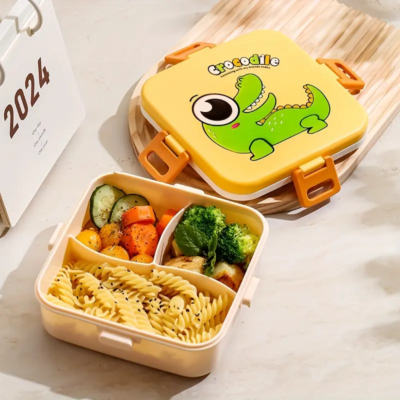 Unisex Portable Insulated Heating Lunch Box Set (Style A) - BPA-Free, Minimalist Modern Kitchenware with Silicone Tray, Container, Lid, Drinkware Compatibility, Microwave-Heatable Functionality, Insulated Lunch Containers