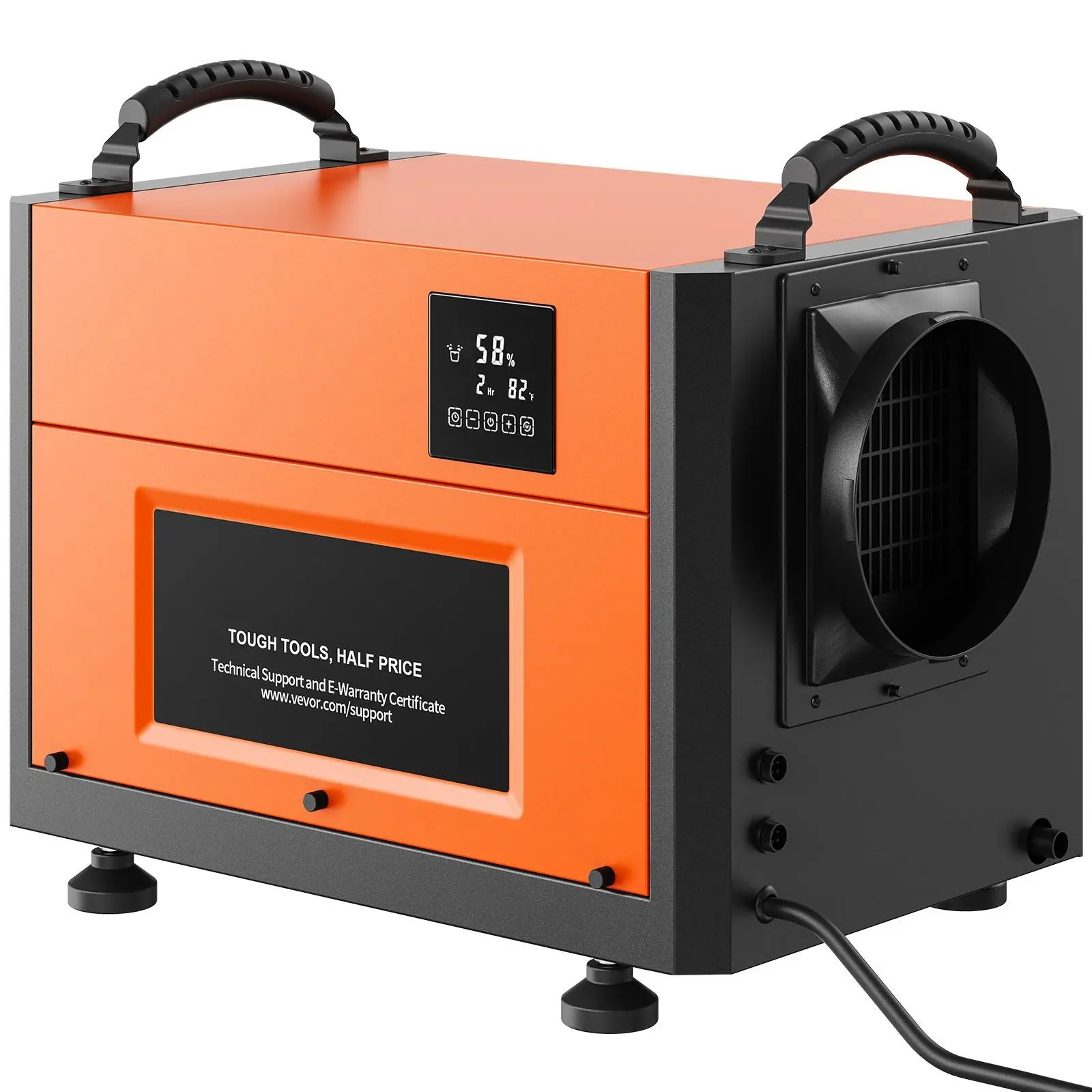 【Summerfinds】VEVOR 156 Pints Commercial Dehumidifier with Drain Hose for Crawl Spaces, Basements Warehouse & Job Sites, Large Capacity Dehumidifier for Water Damage Restoration, Auto Defrost, CSA Listed