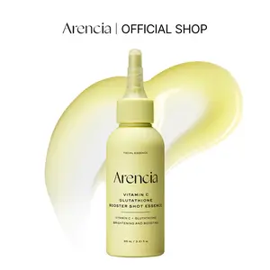 [Arencia Official] Vitamin C Glutathione Booster Shot Essence, Lightweight Brightening & Dark Spot Care for Radiant, Even-Looking Skin, 3.21 fl oz