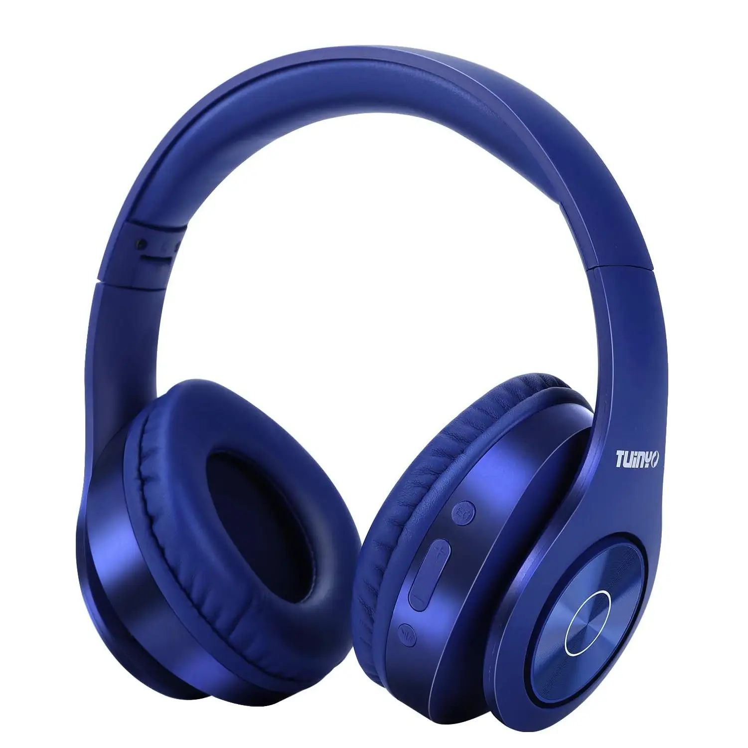 TUINYO Bluetooth Headphones Wireless, Over Ear Stereo Wireless Headset 40H Playtime with deep bass, Soft Memory-Protein Earmuffs, Built-in Mic Wired M