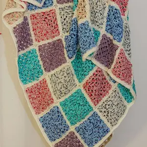 Spring in Marzo Granny Square Blanket