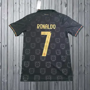 25 26 National Team Special Edition Black #7Ronaldo Cool Jersey