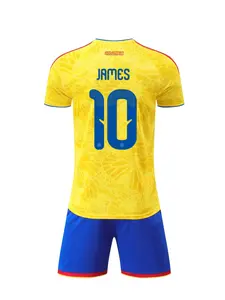 Sports Set, Breathable Boys' & Girls' Football Jersey, Soccer Jersey, JAMES Fan Shirt, Training Clothes, Casual Short Sleeve & Shorts