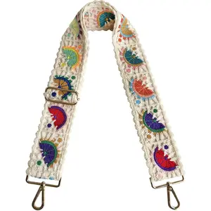 Flower Crochet Purse Straps Replacement Crossbody for Handbags Women Guitar Strap 2 inch Wide Adjustable Bag Strap...