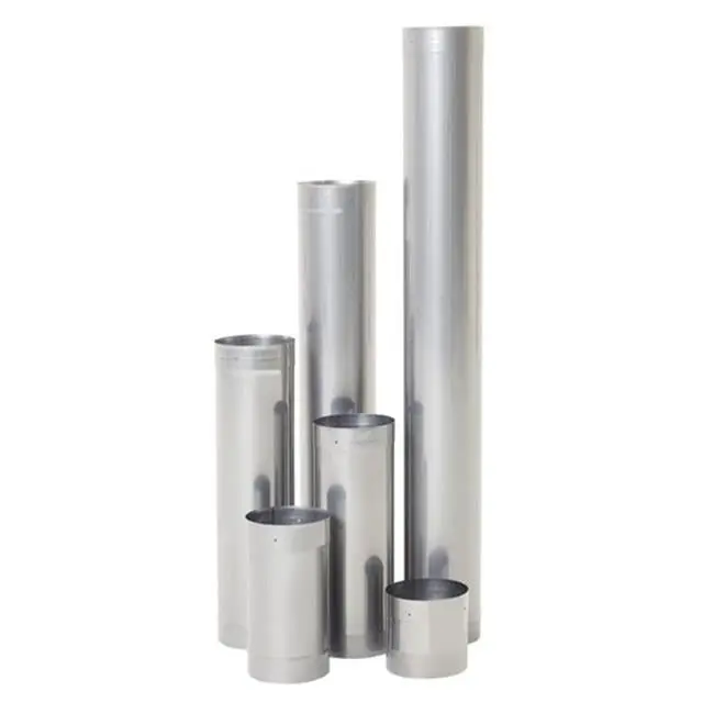 Olympia 3601387 Rhino Rigid 304L Stainless Steel Chimney Liner, 4 x 24 in. with Adapters