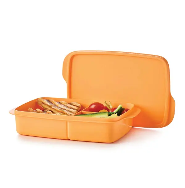 Tupperware Eco Lunch It Large Plastic Lunch Box - Reusable Meal Prep, To Go Food & Snack Storage Container for Kitchen Needs, Meal Prep Containers Reusable, To Go Food Containers