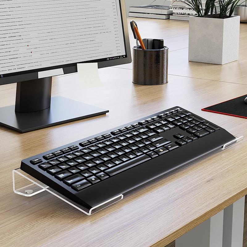 Clear Acrylic Desktop Keyboard Stand, 1 Count Game Room Accessories ...